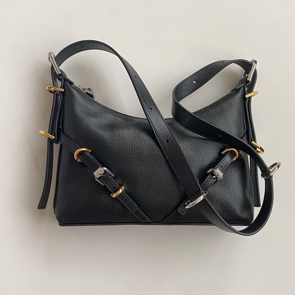 

10a mini voyou bag in oil wax genuine leather lady designer shoulder bags in 4 colors can handle or hobo with gold hardware woman vintage cr