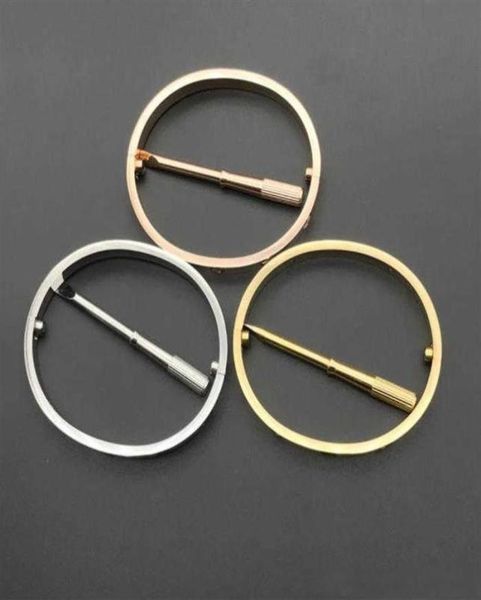 

316l stainless steel carti bracelet bangles channel luxury designer jewelry screws for men and women couple gift with four stones28465523, Black