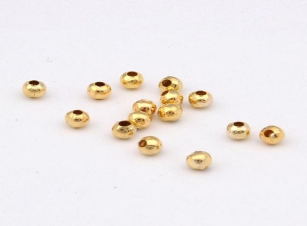 

10000 piece diy jewelry accessories metal iron spacer round beads diy jewelry accessory for jewelry making 6 colour select6120812, Bronze;silver