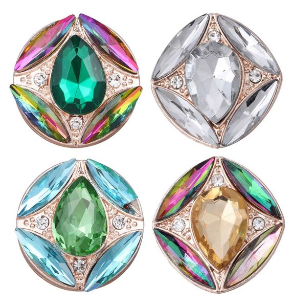 

gingersnap button jewelry rhinestone flower 18mm metal snap buttons fit snap button bracelet for women jewelry vn20478204931