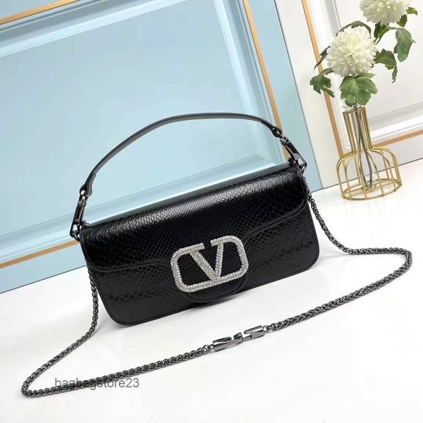 

crossbody diamond handbag snake square valentiino single bag bags mini leather handheld lady shoulder designer inlaid v-buckle chain underar