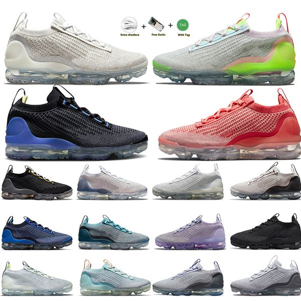 

running shoes vapour maxs sports mens womens sneakers platform aaa+mesh rubber salmon hues red triple white black obsidian racer blue grey v
