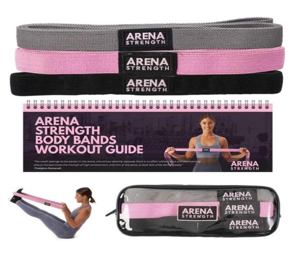 

3pcs long fabric resistance bands set fitness pull up assist booty hip workout exercise loop elastic bands nonslip for leg j0115815783970