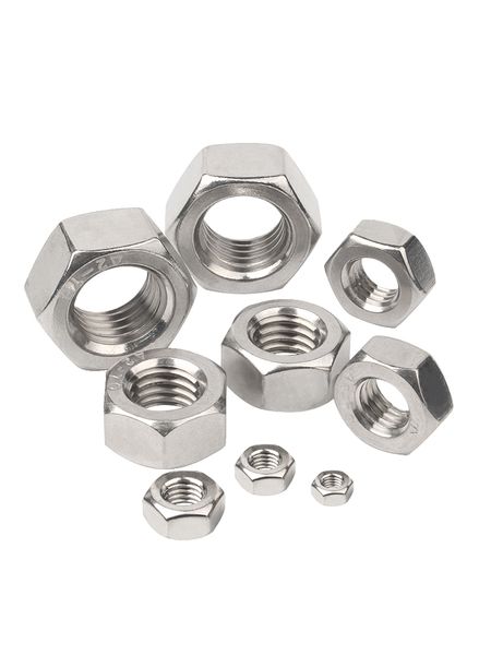 

m1 m1.2 m1.4 m1.6 m2 m2.5 m3 m3.5 m4 m5 m6 m8 304 stainless steel hex hexagon nut din934 customization available