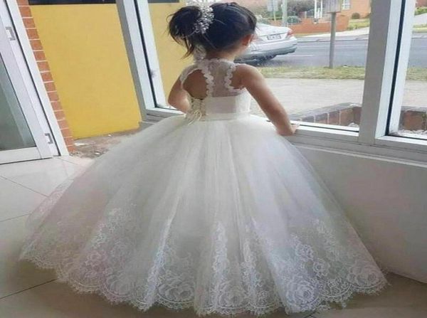 

white flower girl dresses tulle beading appliqued pageant dresses for girls first communion dresses kids9006200, White;blue