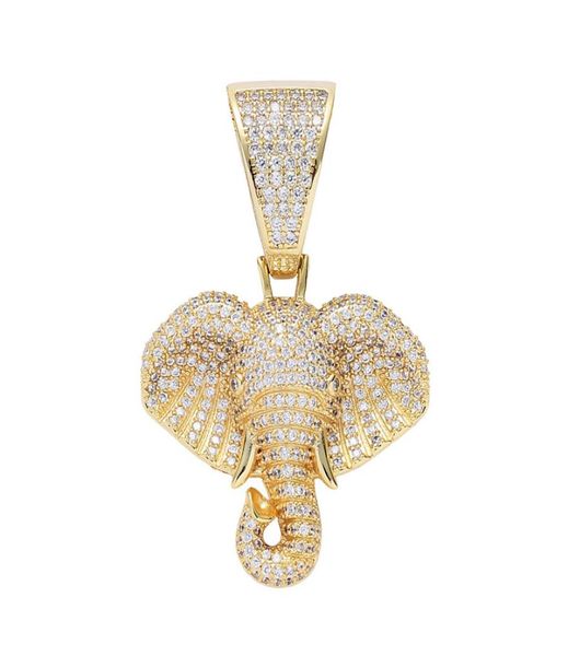 

18k gold plated cartoon elephant necklace copper zirconia pendant gold color long chain necklace for women party birthday jewelry 1753569, Silver