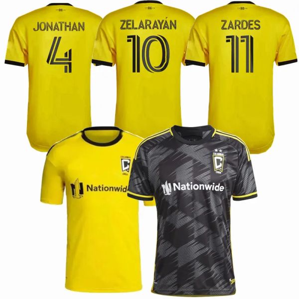 

2023 2024 columbus soccer jerseys cucho zelarayan jonathan morris nagbe ramirez degenek crew sc 22 23 24 football player fans version men an, Black;yellow