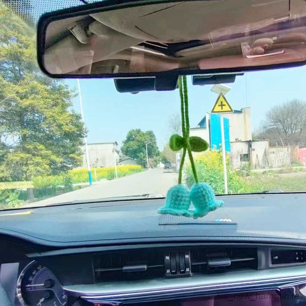 

decorations blueberry car styling hanging flower decor teens interior rear view mirror accessories charm fruit r230811
