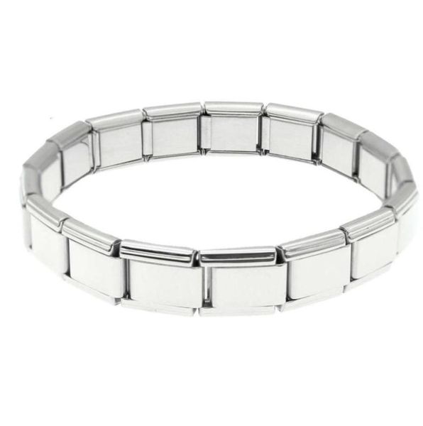 

italian link stainls steel modular bracelets 18pcs links italian charm bracelet19159660779, Golden;silver