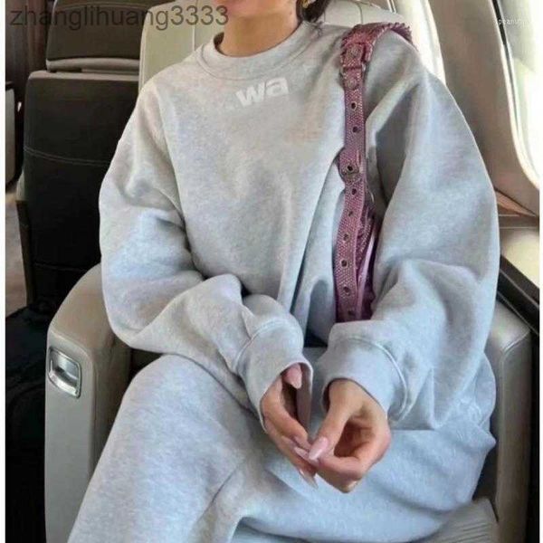

women's two piece pants designer bubble letter print hoodie and jogger sweatpants set 2023 autumn winter weight versatile terry sweater, White
