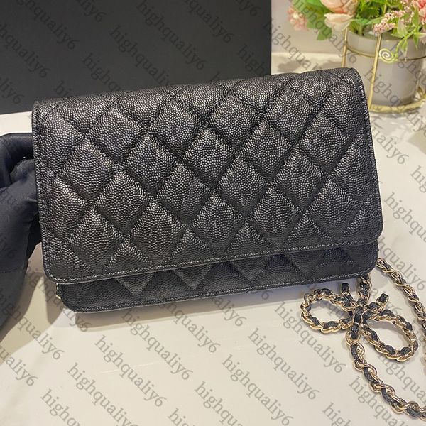 

luxury calf leather shoulder bag cc10a mirror quality luxury crossbody bag designer chain bag exquisite packaging
