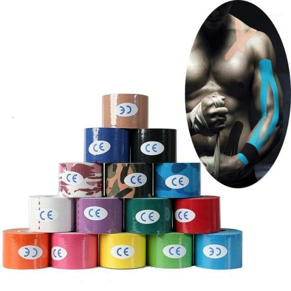 

kinesiology tape sport athletics elastic knee brace support elbow protector pad volleyball bandage kinesio fixer tape wristbands13443924, Black;gray