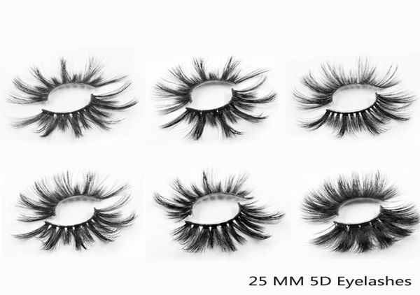

25mm 5d mink lashes natural long false eyelashes volume fake lashes makeup extension eyelashes maquiagem drop6933803