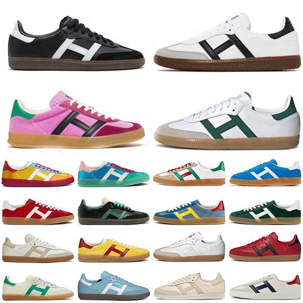 

casual shoes men women gazelle vegan black white gum mexico light blue suede pink velvet mens trainers womens outdoor designer sneakers 36-4