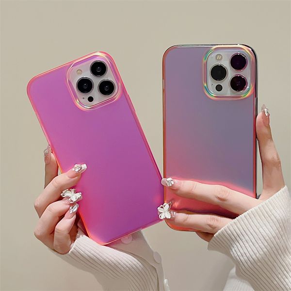 

for iphone 14 13 12 pro max laser colorful fluorescence ultra slim luxury cover for iphone 11