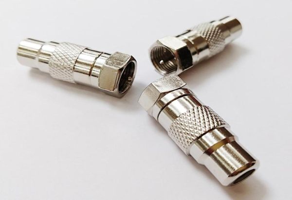 

rca female to ftype male adapter video coaxial connector adapter100pcs4105943