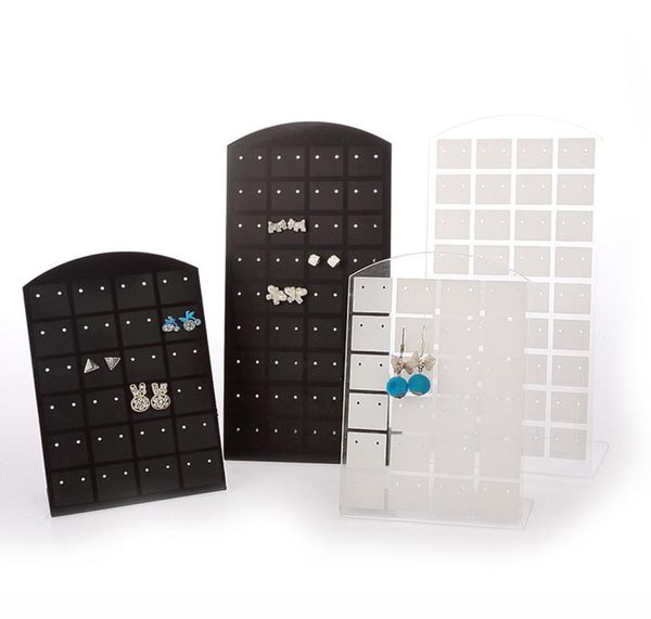 

earring display stand rack l design convenient stud jewelry holder showcase tool charming women earring rack stud earrings2108300, Black
