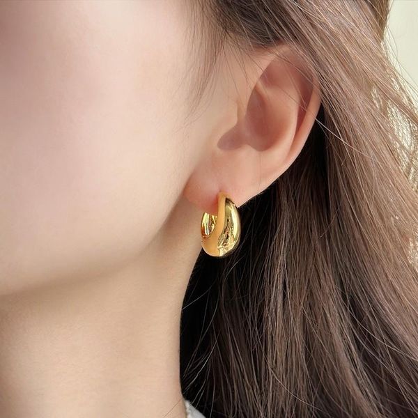 

designer hoop earring woman earring magnetic earring gold hoop earring letter design earrings circle simple costume earring cute earring, Golden;silver