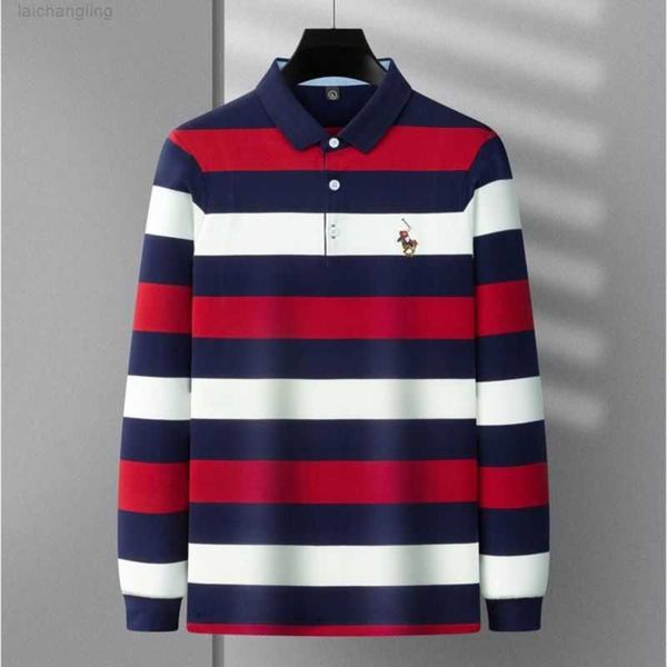 

autumn arrival long sleeve polo shirt men stylish embroidery brand shirts casual business cloth ki18, White;black