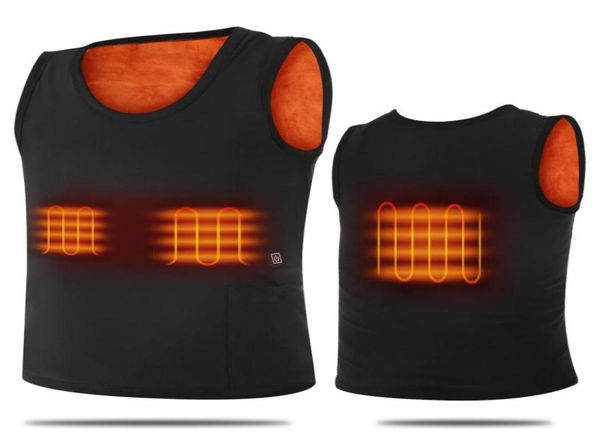 

2020 new smart electric heating vest men039s women039s winter warm heated jacket thermal vest for hiking skiing camping tour4067227703757, Gray;blue