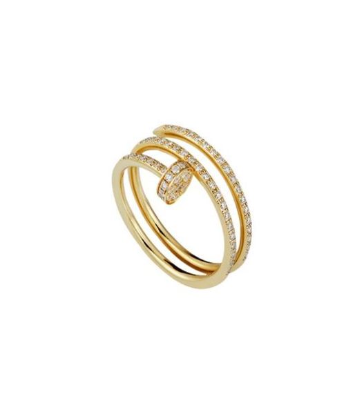 

love nail ring designer carti jewlery engagement diamond rings for women luxury gold rose gold silver titanium5556059
