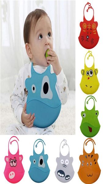 

cartoon waterproof silicone bib feeding stereo pick rice pocket baby saliva towel newborn aprons272s1891330
