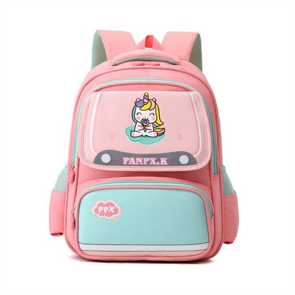 

elementary school boys and girls baby ultra-light waterproof wear-resistant ultra-light ridge protection backpack a8