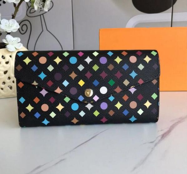 

fashion designers zippy wallet mens womens leather zipper wallets highs quality flowers coin purse handbags titanium card holder original cl, Red;black