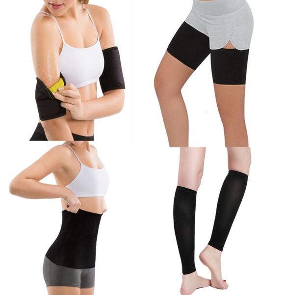 

corsets black waist belt trainer new body shaper women shapewear slimming thigh belt sauna leg sweating weight loss arms fitness5852346