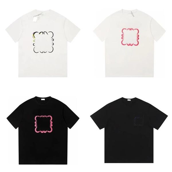 

summer mens t shirts short sleeve graphic tee print loose hip hop tees luxury casual loewee258h, White;black