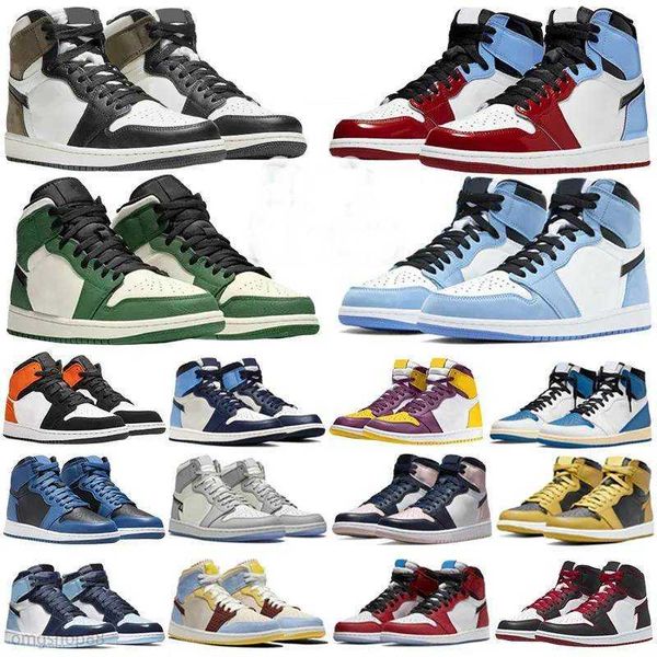 

jumpman 1 1s mens basketball shoes unc toe reverse laney washed black og skyline lost found se space jam ice university blue bred patent dar