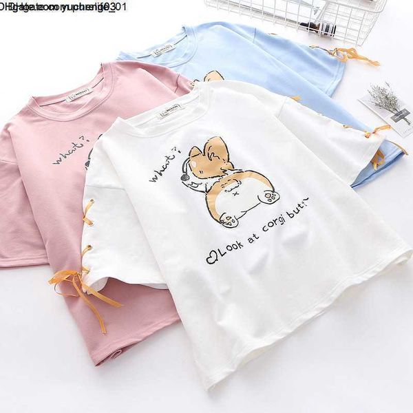 

t shirt kids t shirts teenage girls tees cotton round neck summer solid, Blue