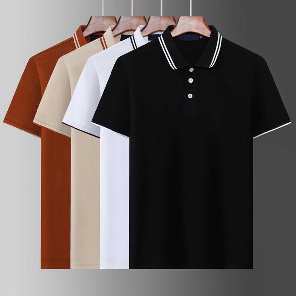 

new mens stylist polo shirts luxury italy mens 2024 designer clothes short sleeve fashion mens summer t shirt asian size m-xxxl, White;black
