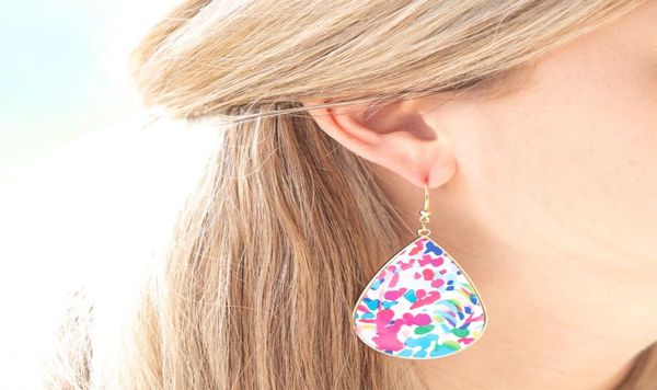 

baroque style pattern texture leather moroccan teardrop earrings for women gold frame trim leather earrings jewelry whole5984763, Silver