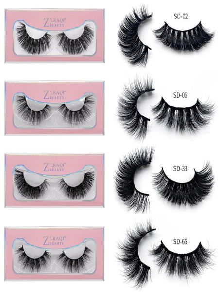 

3d faux mink eyelashes crisscross thick lashes hand made full strip lashes volume soft fake mink lashes eyelash tools 52styles rra8487598