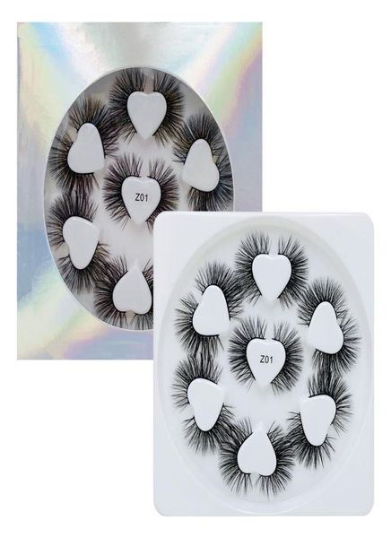 

z series heart tray false eyelashes 7 pairs soft handmake faux mink lashes 3d silk eyelash extension7244857