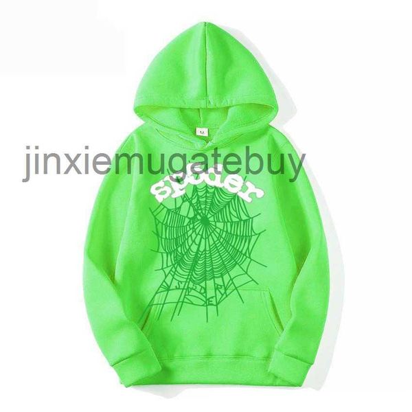 

luxury hoodie warm designer hoodies fashion streetwear pullover sweatshirts loose hooded jumper clothing fashion creativity sp5der green l2, Black