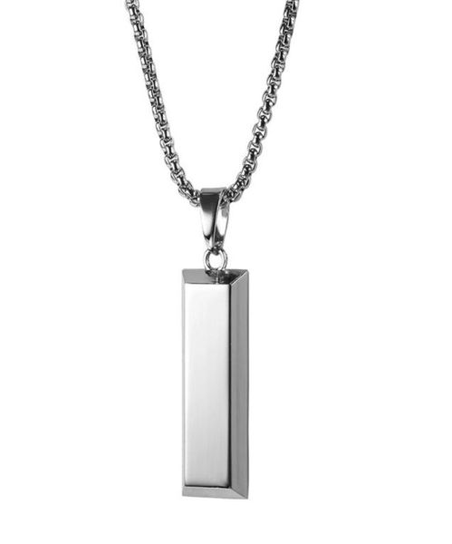 

fashion men hip hop jewelry bullion pendant necklace design gold silver color style mens stainless steel necklaces with chain8572188