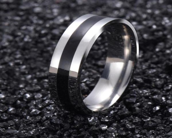 

vintage white gold color 316l stainless steel ring mens jewelry for women wedding band male ring for lovers g157357729, Silver