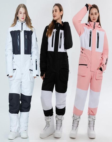 

skiing suits waterproof ski suit women thermal snowboarding jumpsuit female mountain sport woman overall ladies clothes 2209067523146
