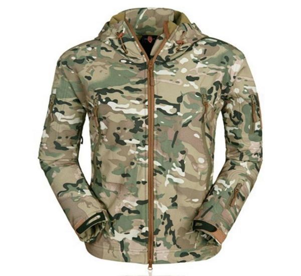 

jodimitty new spring outdoor jacket men fashion camouflage printed waterproof overcoat casual windbreaker hooded jacket1605246, Black;brown