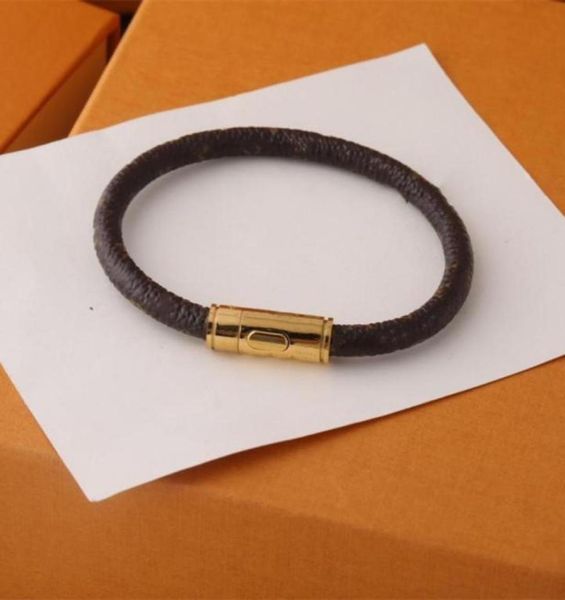 

four titanium steel leather bracelet couple bracelets fashion trend letter bracelets gold plated bracelets jewelry su2420579, Black