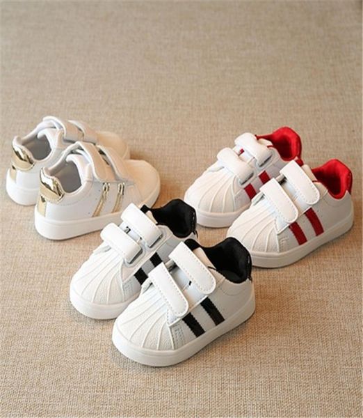 

new brand shell head boy girls sneakers superstar children kids shoes new stan shoes fashion smith sneakers leather sport running 9896806, Black