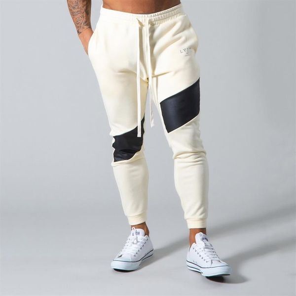 

autumn new men joggers pants mens sweatpants leisure cotton mens joggers casual sweatpants mens workout slim fit trousers268x, Black