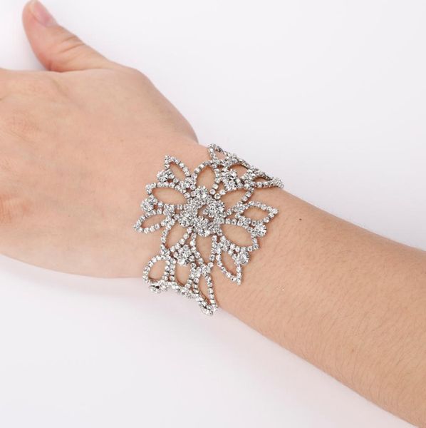 

rhine stone crystal rhinestone tassels hand chain jewellery slave bracelet wedding party bridal prom the bride adorn article6281261, Black