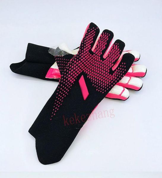 

soccer goalkeeper gloves professional thick latex nonslip soccer goalie gloves without finger protection kids size36933374984694, Black