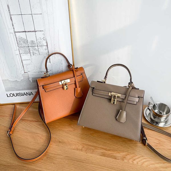 

designer bags new bag women's handheld kelys autumn and winter temperament simple palm pattern one shoulder oblique straddle ftzw