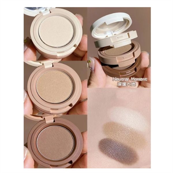 

3-in-1 makeup palette matte pearlescent eyeshadow blush highlighter contouring three-layer all-in-one palette brightening skin a19