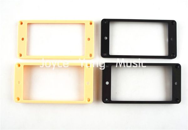 

niko 4pcs cream black curved plastic humbucker pickup frame holder mounting ring 3579mm3107787