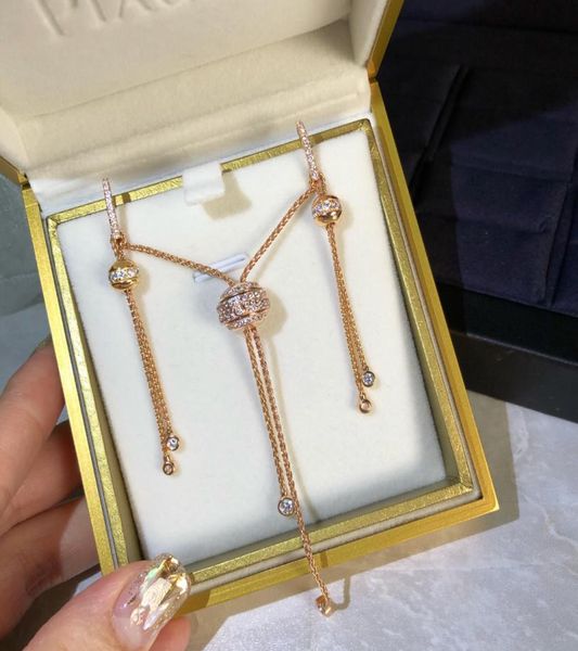 

possession series necklace piage scalable length pendants inlaid crystal extremely 18k gold plated sterling silver luxury jewelry 5508492